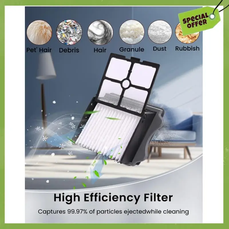 ABGP-For Tineco Ifloor 3/Ifloor One S3 بكرات فرشاة بديلة ومرشحات Hepa أجزاء المكنسة الكهربائية الرطبة والجافة اللاسلكية