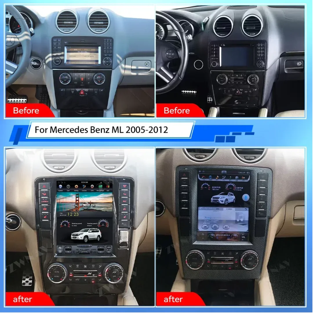 Android Radio Car Multimedia Player For Mercedes Benz ML W164 W300 ML350 ML450 ML500 GL X164 G320 GL350 GL450 GL500