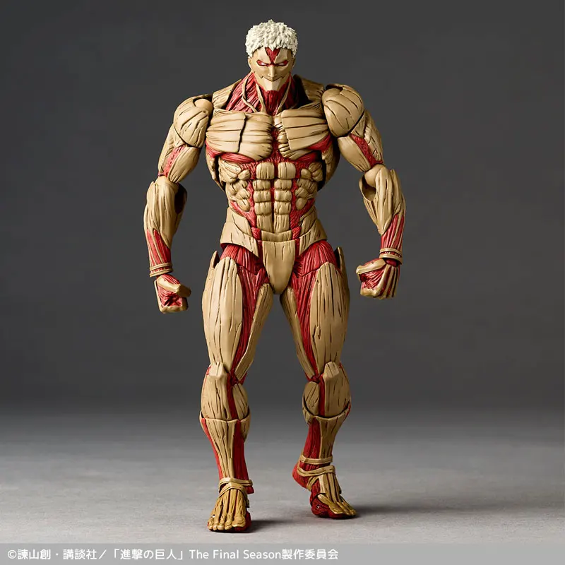 Pre-sale Kaiyodo Revoltech AMAZING YAMAGUCHI Attack on Titan NR069 Armored Titan Reiner Braun Action Figure Model Toys