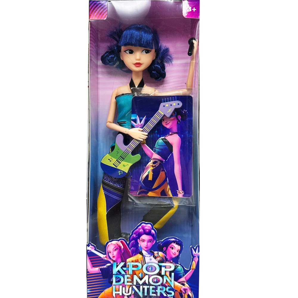 2025 NEW Anime KPop Demon Hunters Doll Vinyl Toy Rumi Mira zoi Character vinyl mask figurine Birthday Gift Fan Club Gifts image 5