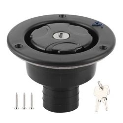 Gravity Freshwater Inlet Lockable Leakproof Water Filler Cap with 2 Keys for RV Caravan Motorhome