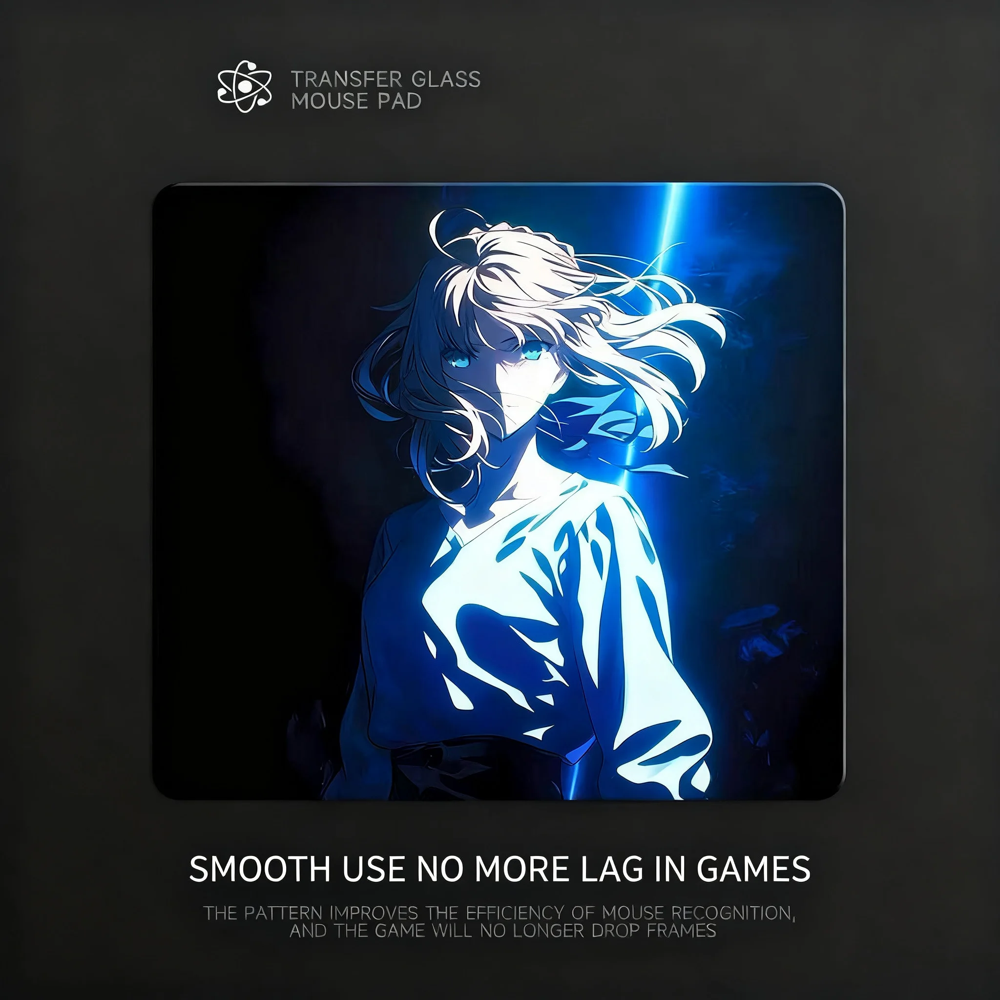 

Аниме Noble Beauty Glass Игровой коврик для мыши YUME Матовая поверхность Настольный коврик для мыши из закаленного стекла E-Sports FPS Игровой настольный коврик для мыши