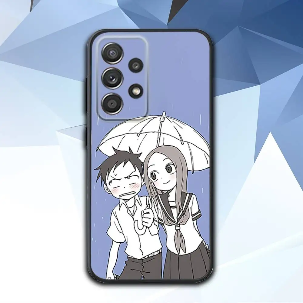 حافظة هاتف لهاتف سامسونج S 25,24,23,22,30,21,10,9,Ultra,Plus,Lite,FE,4,5 G حافظة Karakai Jozu no Takagi San Black #6