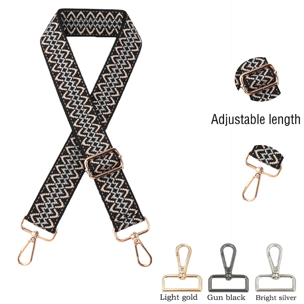 

3.8CM Nylon Shoulder Strap Diy Exquisite Embroidery Universal Fashionable Durable Precision Woven Diagonal Shoulder Strap