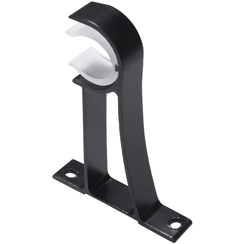 

30 шт., набор кронштейнов для карнизов с одним отверстием, маленькие крючки для карнизов для стены, сверхмощные карнизы для драпировки, черный-B51B