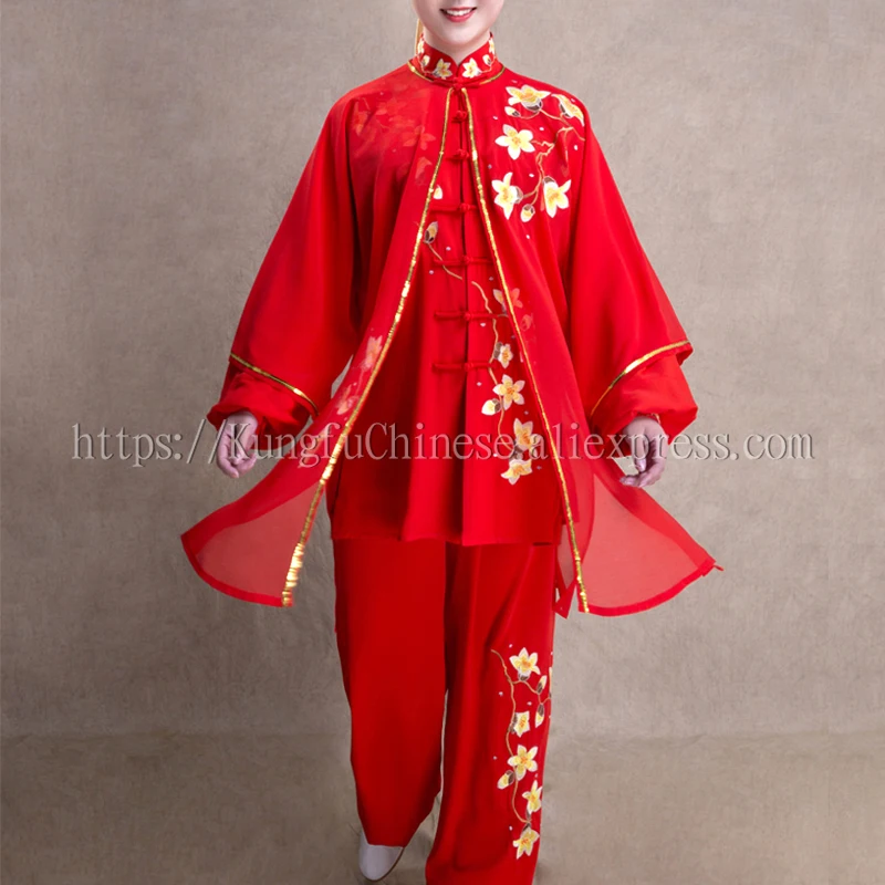 Customize Taichi uniform Martial arts suit Qigong clothes Kungfu garment Embroidery costume for male female adults boy girl kids