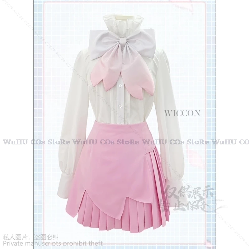 Anime Sakura Cosplay Costume pour femme, Vtuber Game Project, Sekai Cos, jolie robe de printemps rose, Lolita, perruques roses, Halloween