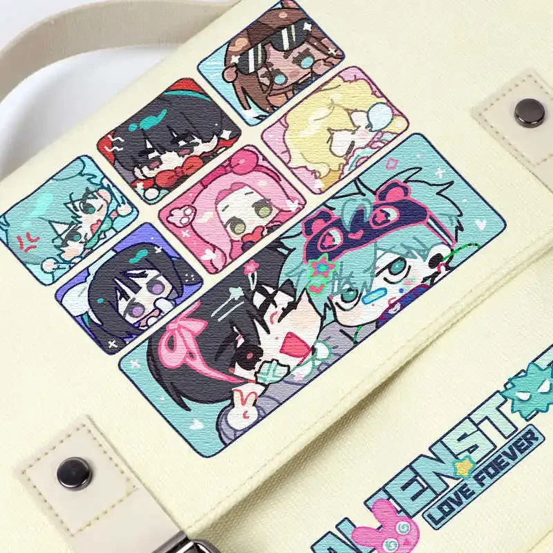 Anime Game Peripheral Alien Stage Ivti Theme Cartoon Canvas Messenger Bag Cosplay Casual Schoolbag Student Handbag Gift