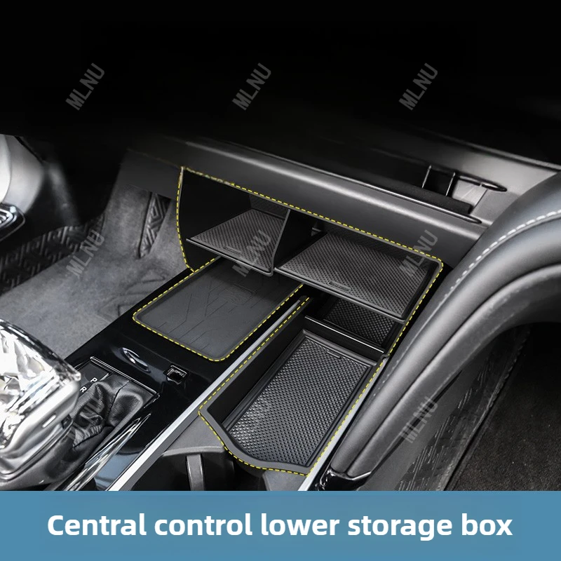 صندوق تخزين سفلي لوحدة التحكم المركزية لسيارة Toyota Camry XV80 2026/2025 مادة TPE مقسمة شبكة مضادة للانزلاق ممتصة للصدمات 2024