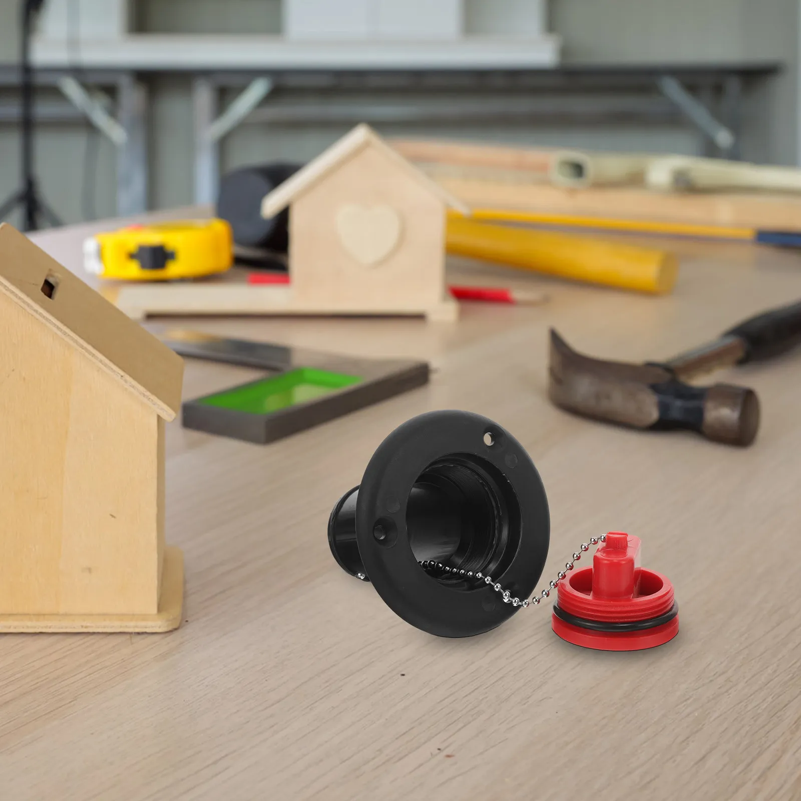 

Крышка топливного бака для лодки, черная/красная, пластиковая, с вентиляционным отверстием, замена, морские принадлежности, запасная крышка топливного бака, крышка для бензобака