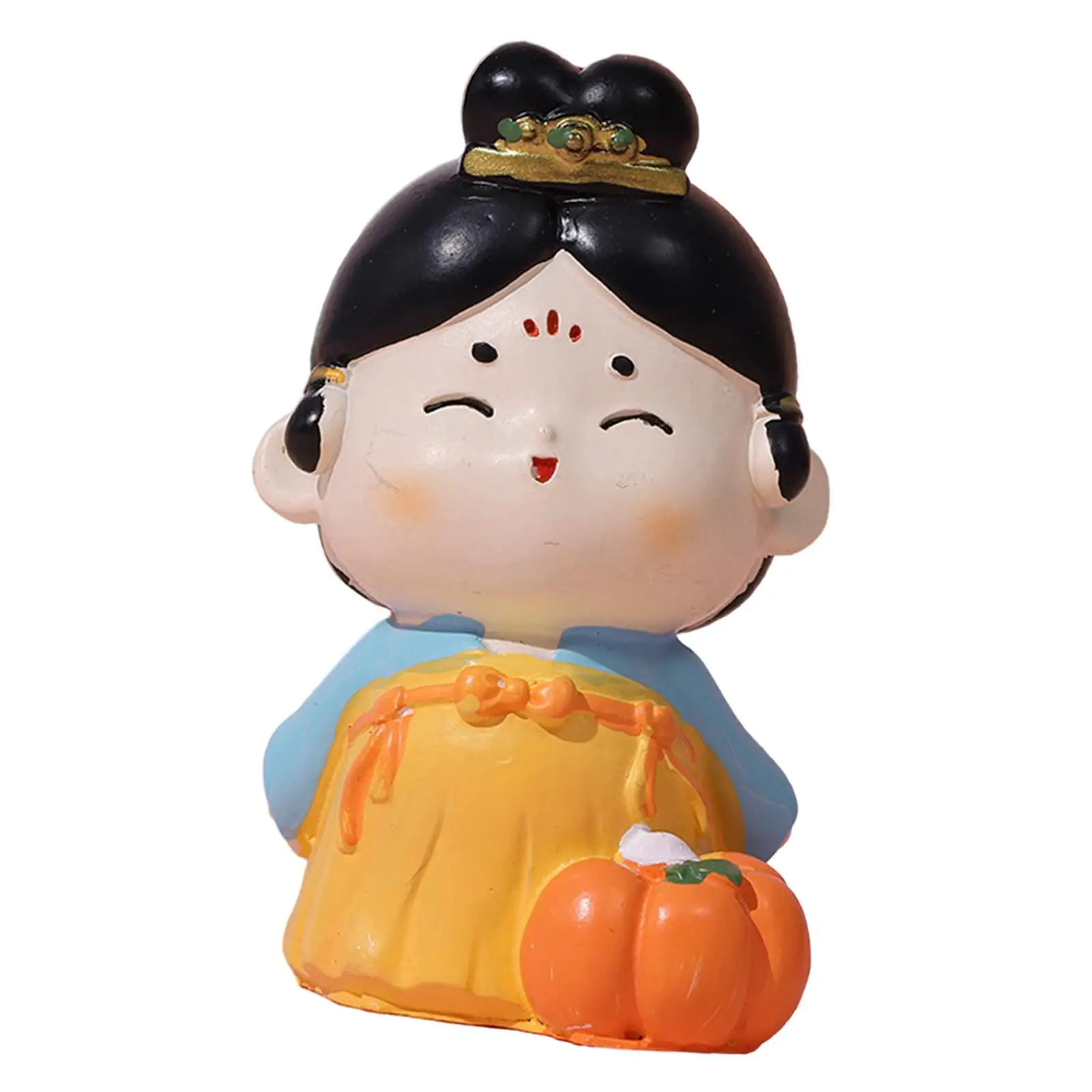 Cute Girl Figurine Desktop Statue Decor Chinese Style Tang Car Dashboard Decoration for Bedroom,Living Room ,Hotel