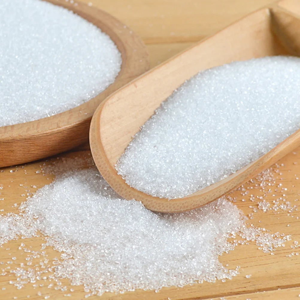 

2 Pack Simulated White Sugar Multi-function Model Decorative Fake Granulated Supply Toy Artificial Plastic Interesting Toys