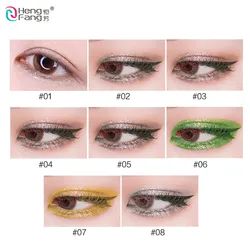 Brand Shiny Makeup Waterproof Long Wear Color Glitter Eyeliner Liquid Make Up Long Lasting Natural Eye Liner Gel 52158#