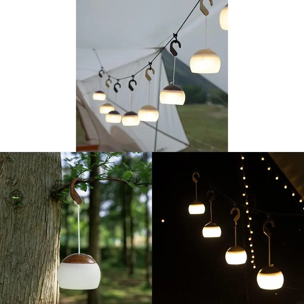 Q22F Przenośna LED LAMPING LATHINT Miękkie światło wielofunkcyjne wisząca atmosfera lampa namiot Nocne światło nocne na zewnątrz