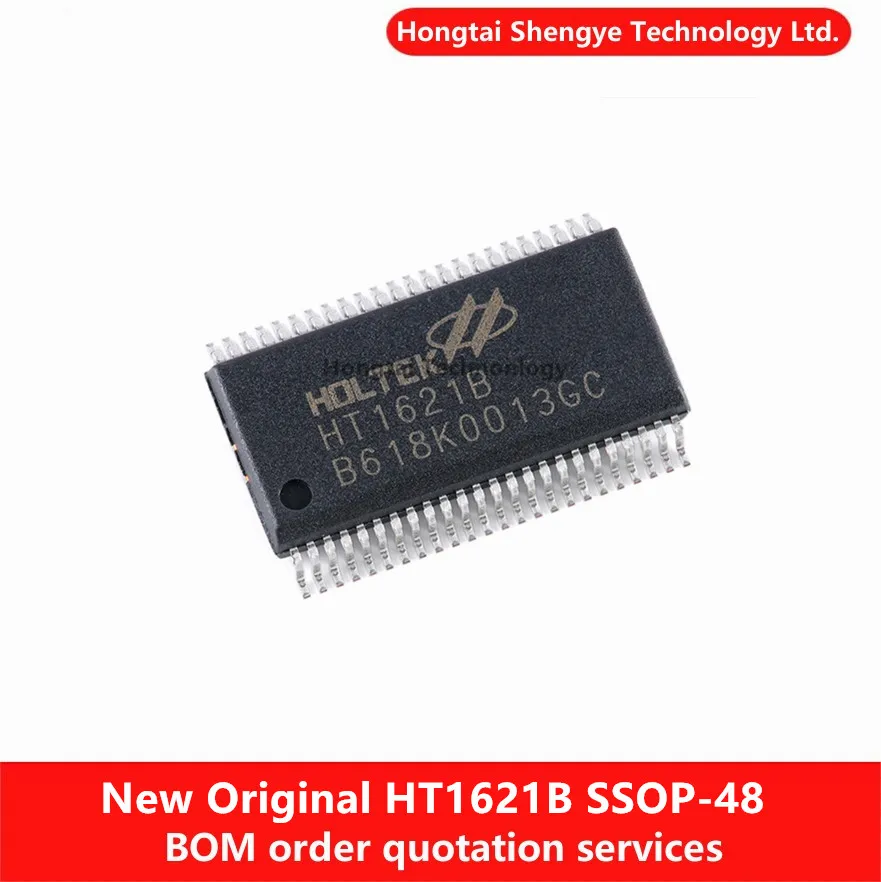 ชิปควบคุม LCD หน่วย I/O MCU ชิปทำแผนที่ SSOP-48 HT1621B 32*4