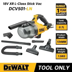 DEWALT DCV501LN Cordless Vacuum Cleaner 20V Power Tools Wireless Cleaning Appliances Handheld Vacuum Cleaner For Home Appliance