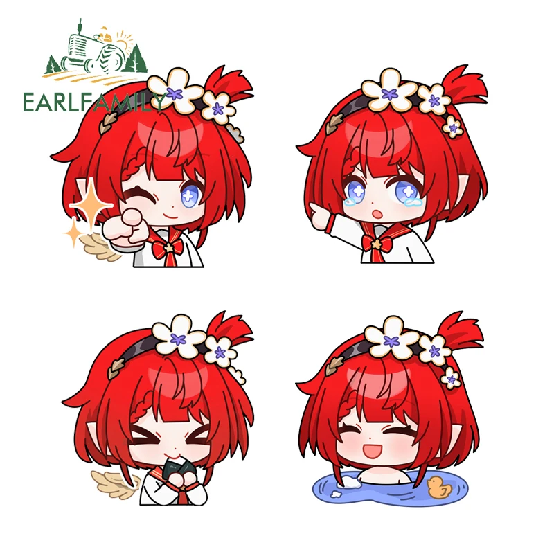 EARLFAMILY Honkai Star Rail Tribbie Kawaii Style Car Stickers Interesting Laptop Milk CrateDecals Suitable For Smooth Surfaces