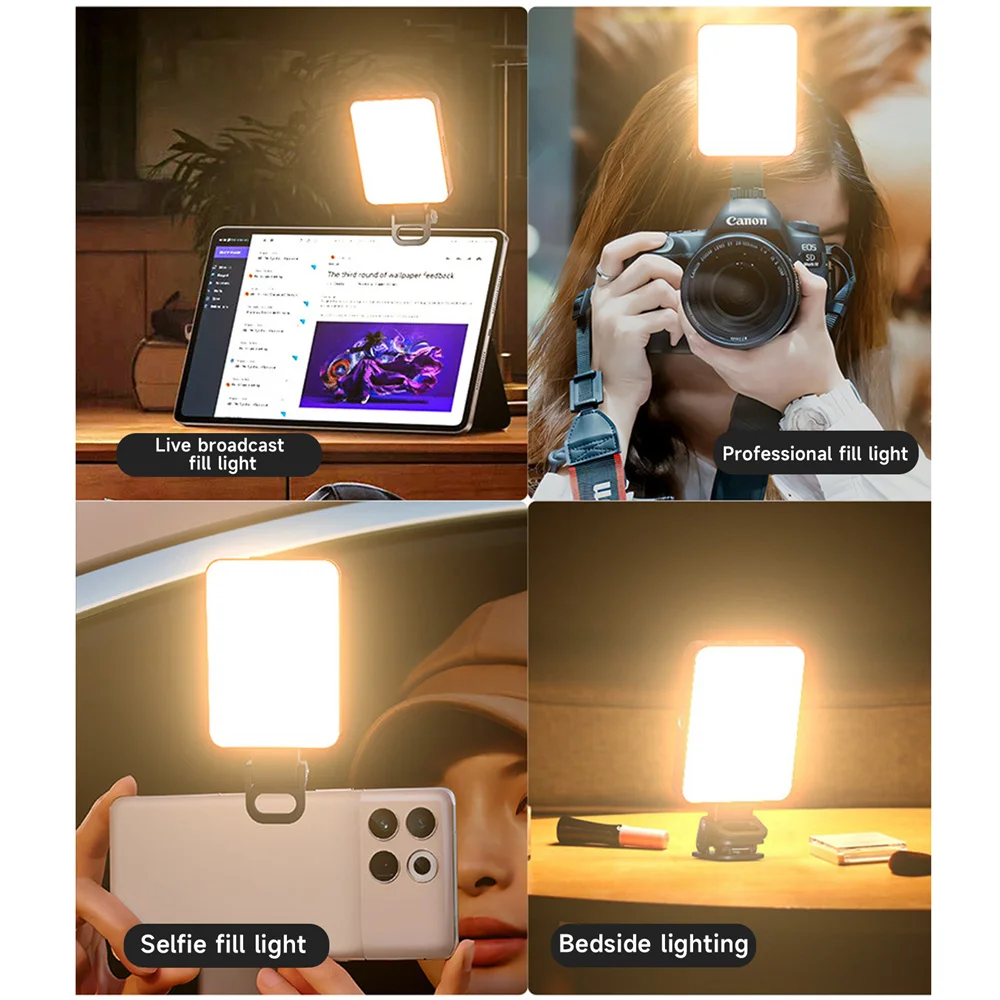 Universal Mobile Phone Selfie Light,Portable Clip on Light,128LED Magnetic Fill Lamp for Selfie/Photography/Livestreaming/Makeup