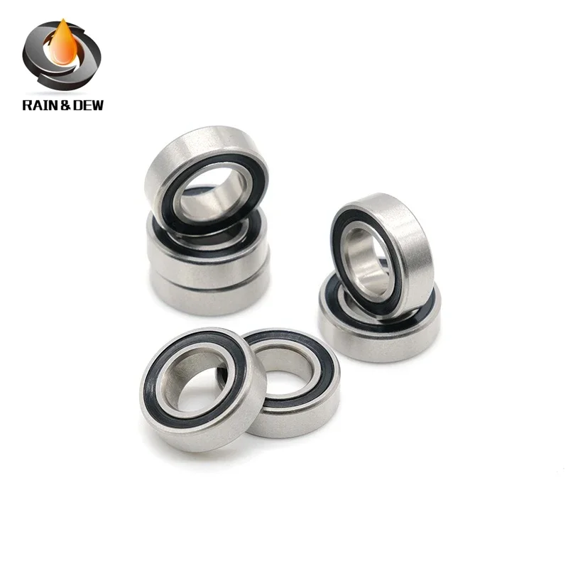 4PCS 3800 2RS Ball Bearings 10x19x7 mm Double Row Full Balls Bicycle Bearing 63800 2RS Bearing 3800-2RS