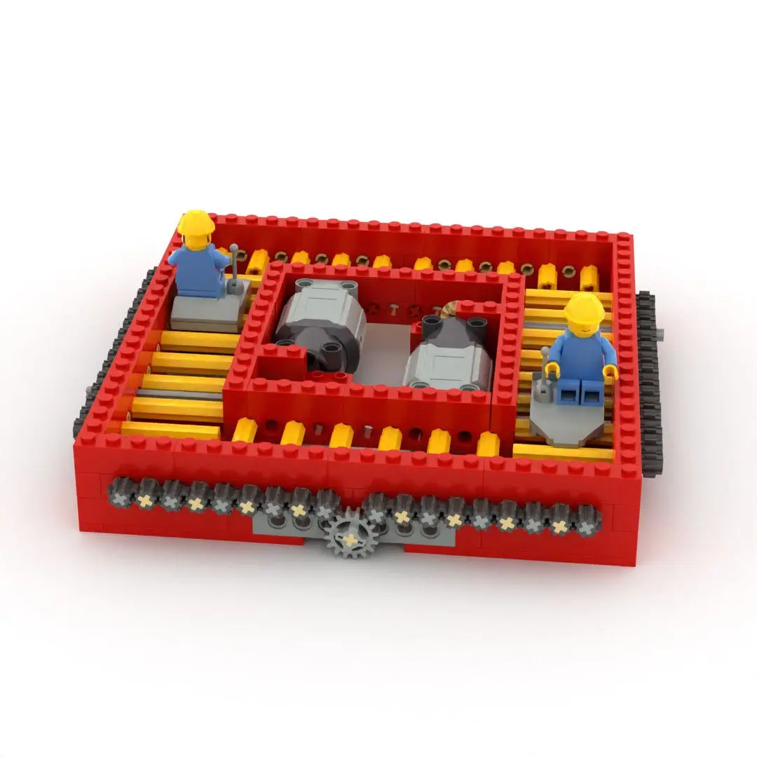 

Набор для сборки модели строительной техники: электрический роликовый конвейерный робот (мини-инженерный конструктор)