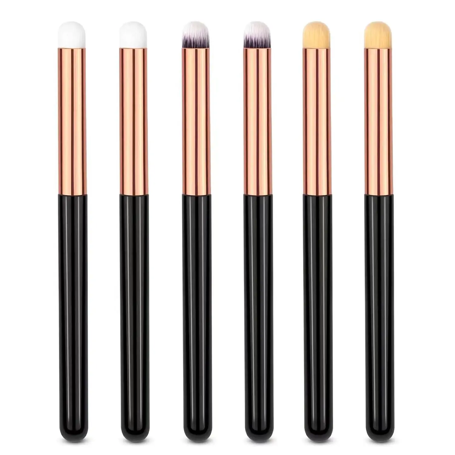 

Набор из 6 профессиональных кистей для макияжа глаз: для консилера, теней и растушевки