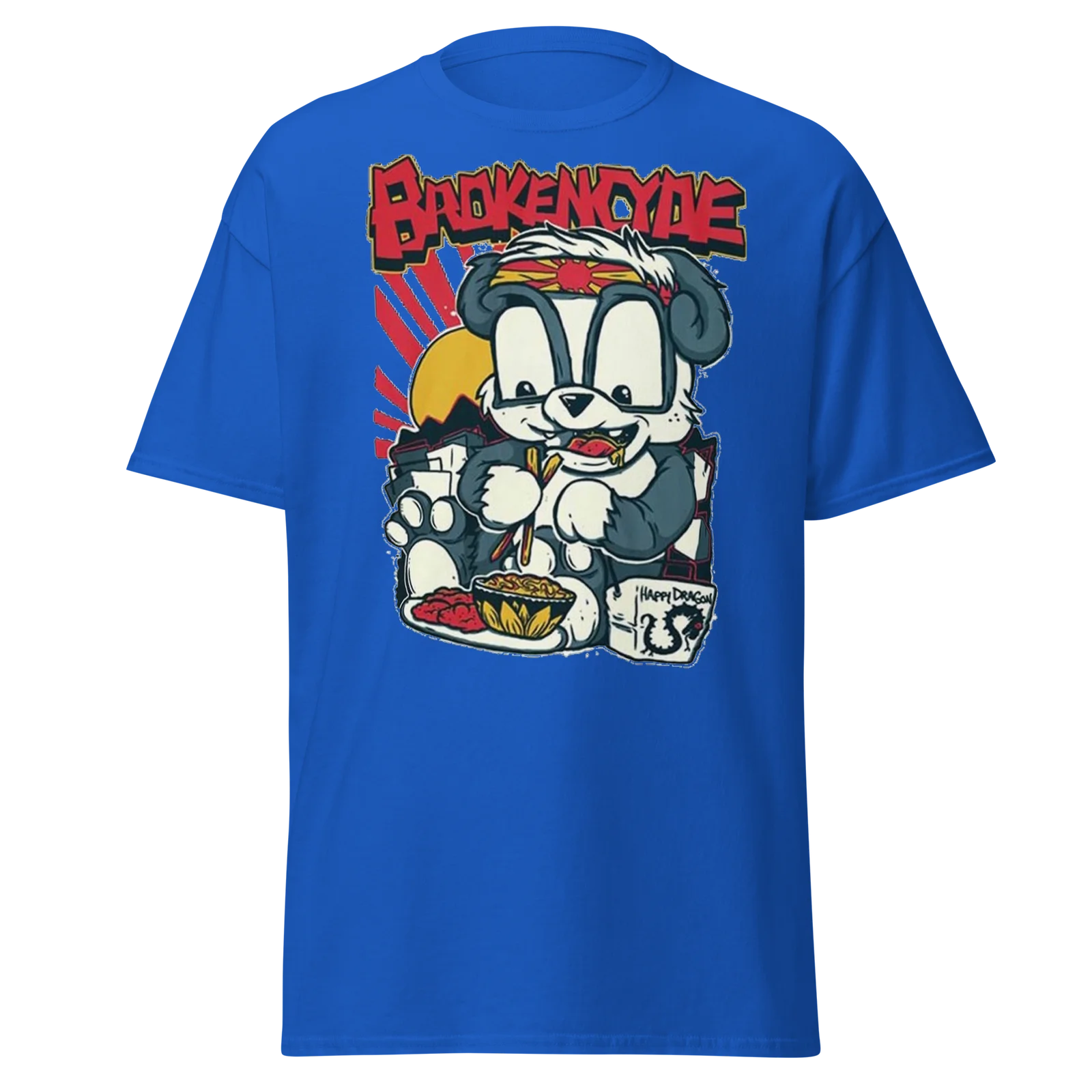 Brokencyde Panda Beer Scène Kids Emo Crunkcore Band T-Shirt