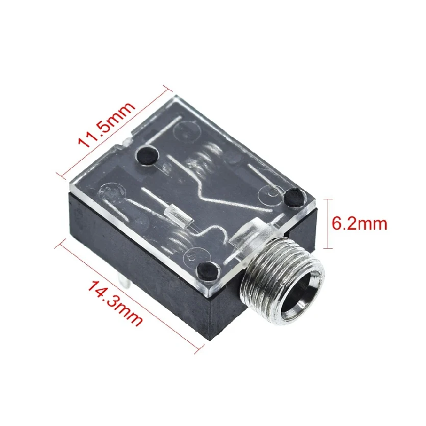 Audio Video Female Stereo Socket 3.5MM Headphone Jack 5Pin Solder Panel Mount