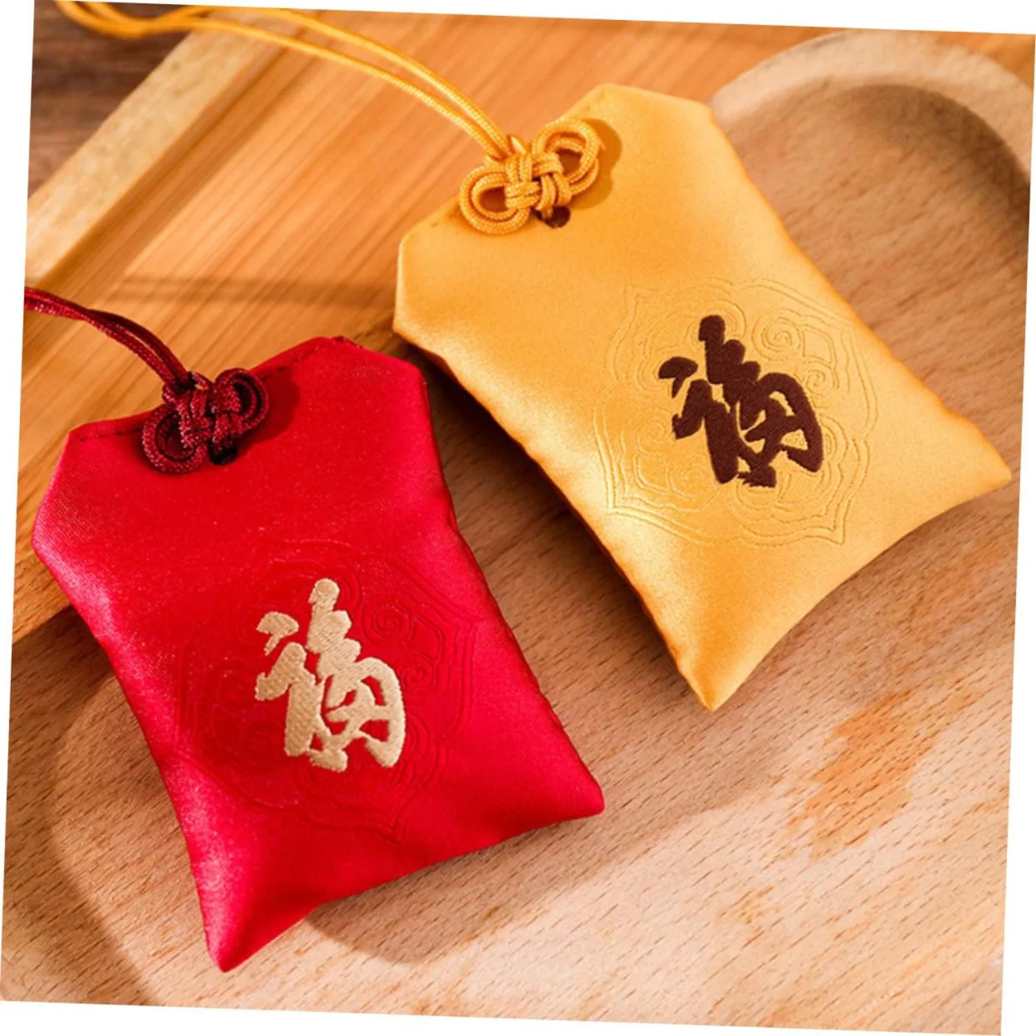 4pcs Sachet House Accessories for  Vintage Clothes Bags for  Amulet Pendants Good Luck Charm Ornament Feng Shui Keychain Scented