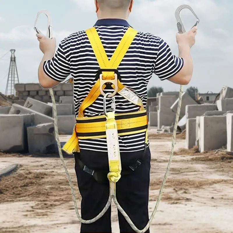 Aerial Work Safety Belt Full Body Five Point Harness Safety Rope For Outdoor Climbing Training Construction Protection Equipment