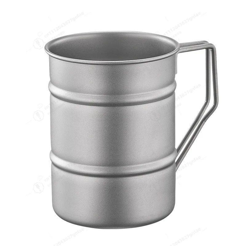 

Pure Titanium Oil Barrel Beer Cup Ultra-light Pure Titanium Travel Mug Single-layer Water Cup