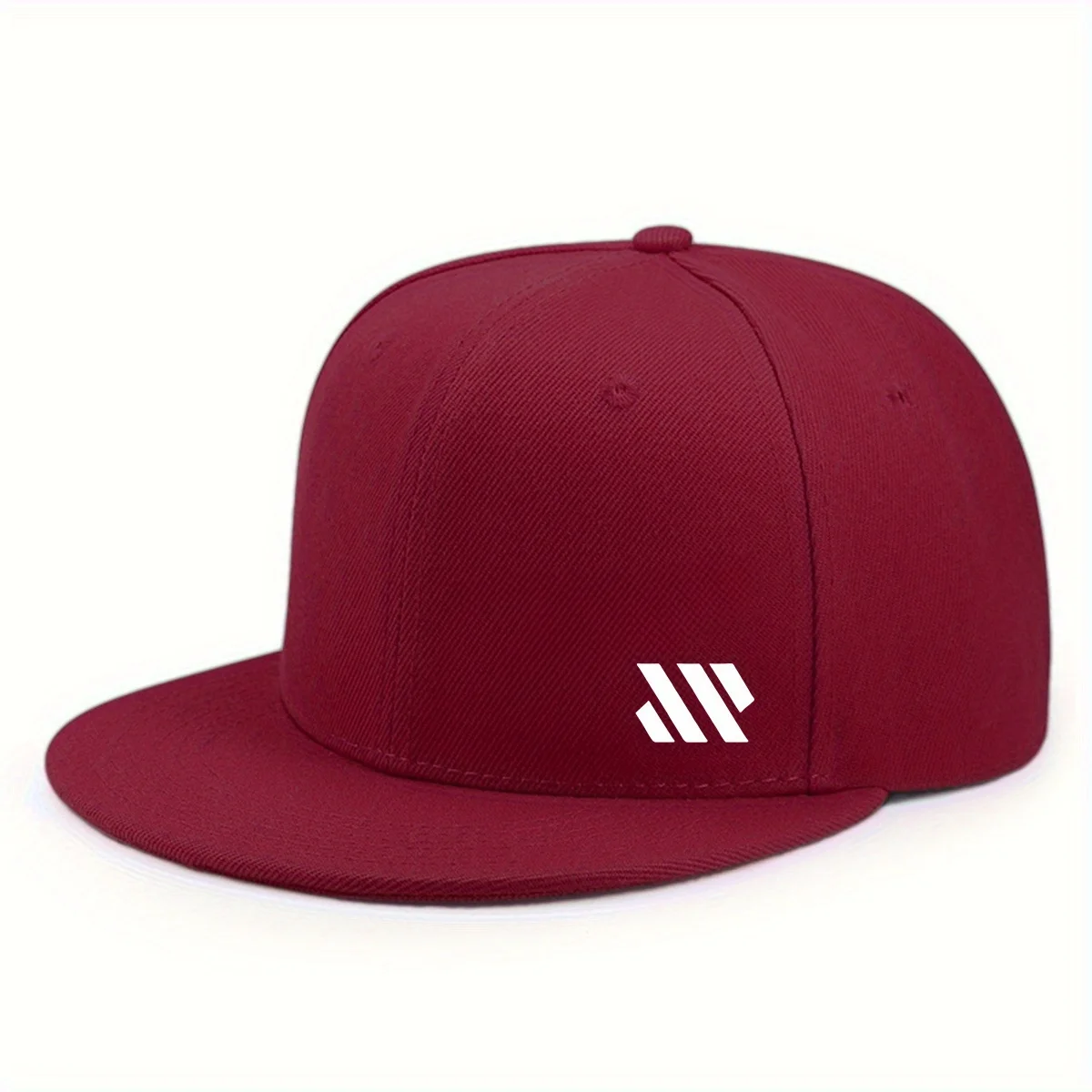 Baseballmütze mit weißem Logo, Unisex, verstellbar, atmungsaktiv, flache Krempe, leichte Outdoor-Reisemütze, Kopfbedeckung – Detail 10