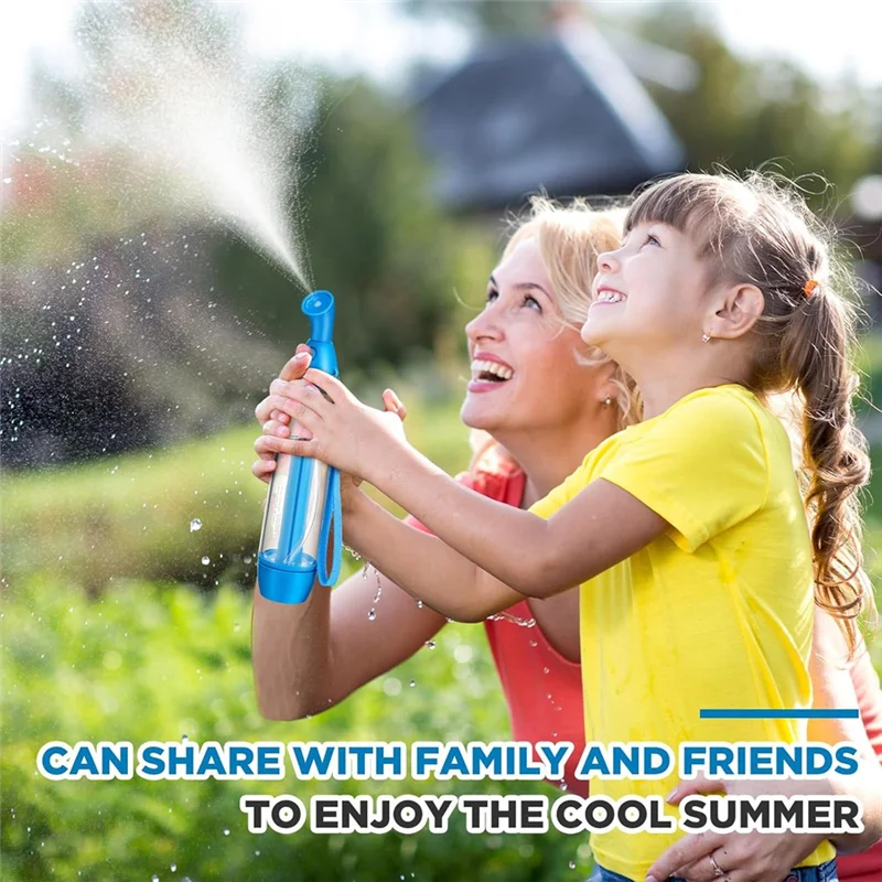 A24P 4 pezzi Summer Mister Spray Set di bottiglie Pompa Mister Dispositivo di raffreddamento personale Bottiglie spray in plastica vuote Acqua ricaricabile