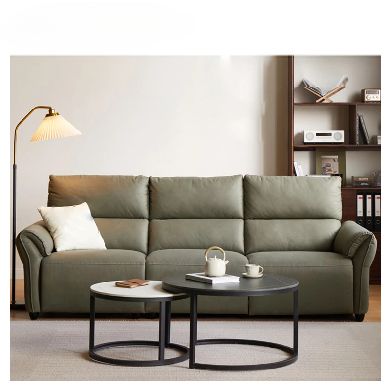 Modern Home Reclining Sofa Set Furniture 3 Seater Couch Recliner Electric Fabric Living Room Sofa Set with USB Charging