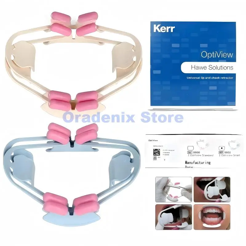 

Kerr OptiView Universal Lip Cheek Retractor Hawe Solutions Anatomical Opener Autoclavable Dental Mouth Gag Photography Surgery