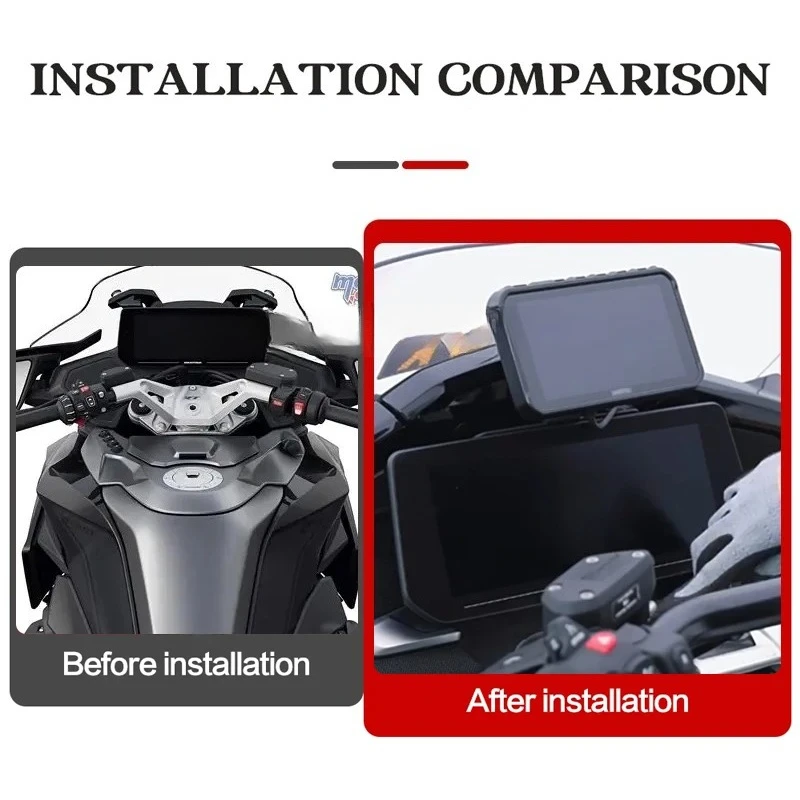 New Motorcycle Navigation Mount For BMW R1250RT RT1250 2022-2026 For BMW K1600 GT/GTL/B Mobile Phone Navigation Mounting Bracket