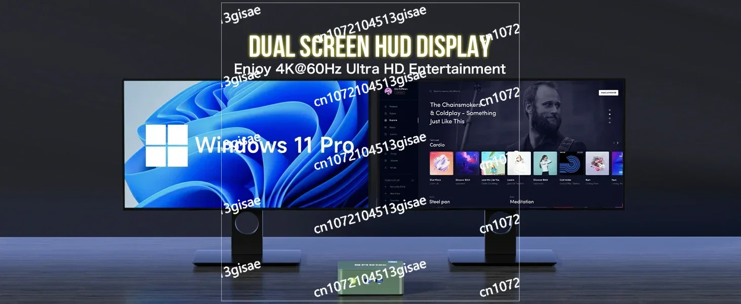 G3 ألدر ليك N100 كمبيوتر صغير ويندوز 11 برو DDR4 16 جيجابايت 512 جيجابايت NVMe SSD WIFI6 BT5.2 سطح المكتب وحدة تحكم ألعاب كمبيوتر صغير #4