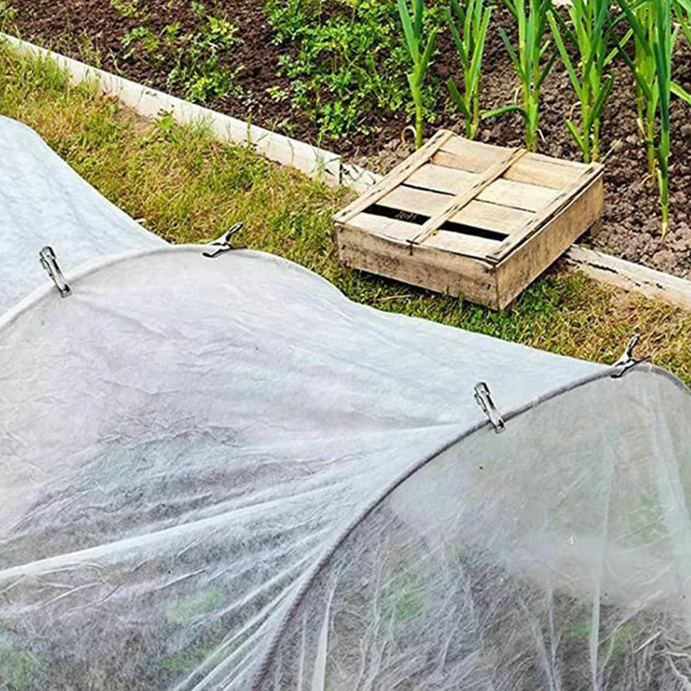 

20 Pcs Stainless Steel Greenhouse Clips Durable Garden Clamps Sunshade Netting Plant Cover Fixing Film Multi purpose Use