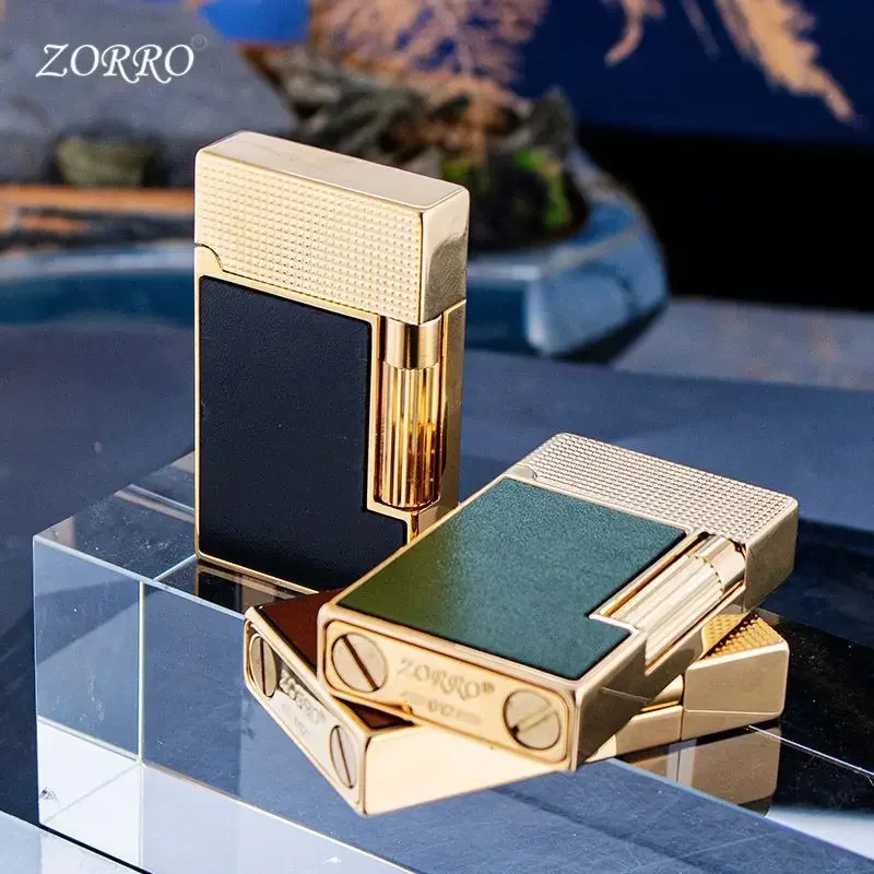 

Новая парижская зажигалка Zorro, золотая кожаная керосиновая зажигалка, персонализированная креативная высококачественная мужская подарочная зажигалка, оптовая продажа