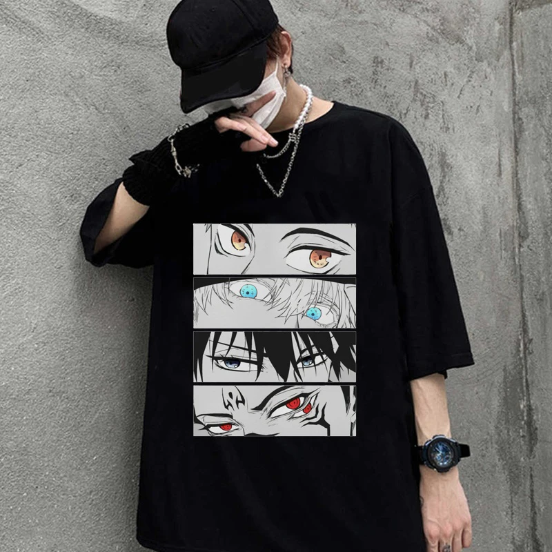 Japanese Anime Printed T-shirt Short-sleeved Women and Men Casual T-shirt