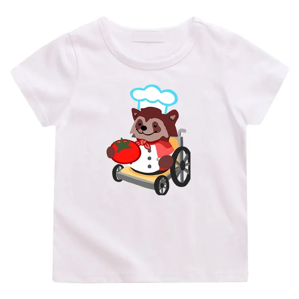 Overcooked Aesthetic Manga T-shirts Anime Print Tshirt 100% Cotton Soft Funko Pop Tee-shirt Kawaii Cartoon Boys/girls T-shirt