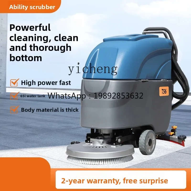 AA  Hand Push Washing Machine Factory Industrial Workshop Commercial Cleaning Trailer Wipe Trailer