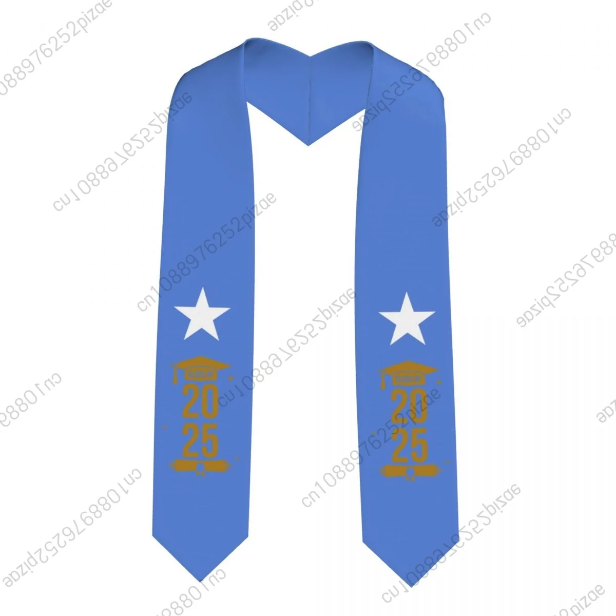 

New Somalia Flag Class Of 2025 183*13CM Graduation Stole Sash Scarf For International Students Proud