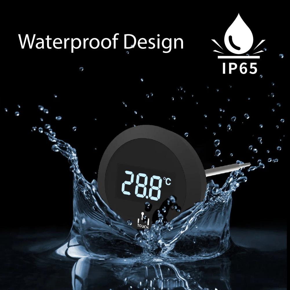 Imagem -04 - Termômetro Digital com Sensor de Testador de Temperatura Impermeável para Cozinha de Alimentos20120 ° c Touch Screen Leite Chá e Café Aço Inoxidável