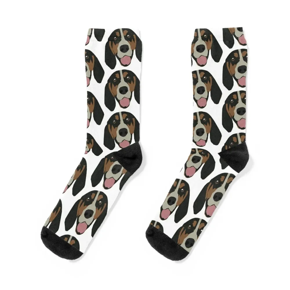 

Bluetick Coonhound - Happy Hound! Socks Hiking boots Antiskid soccer gifts soccer anti-slip Men's Socks Women's