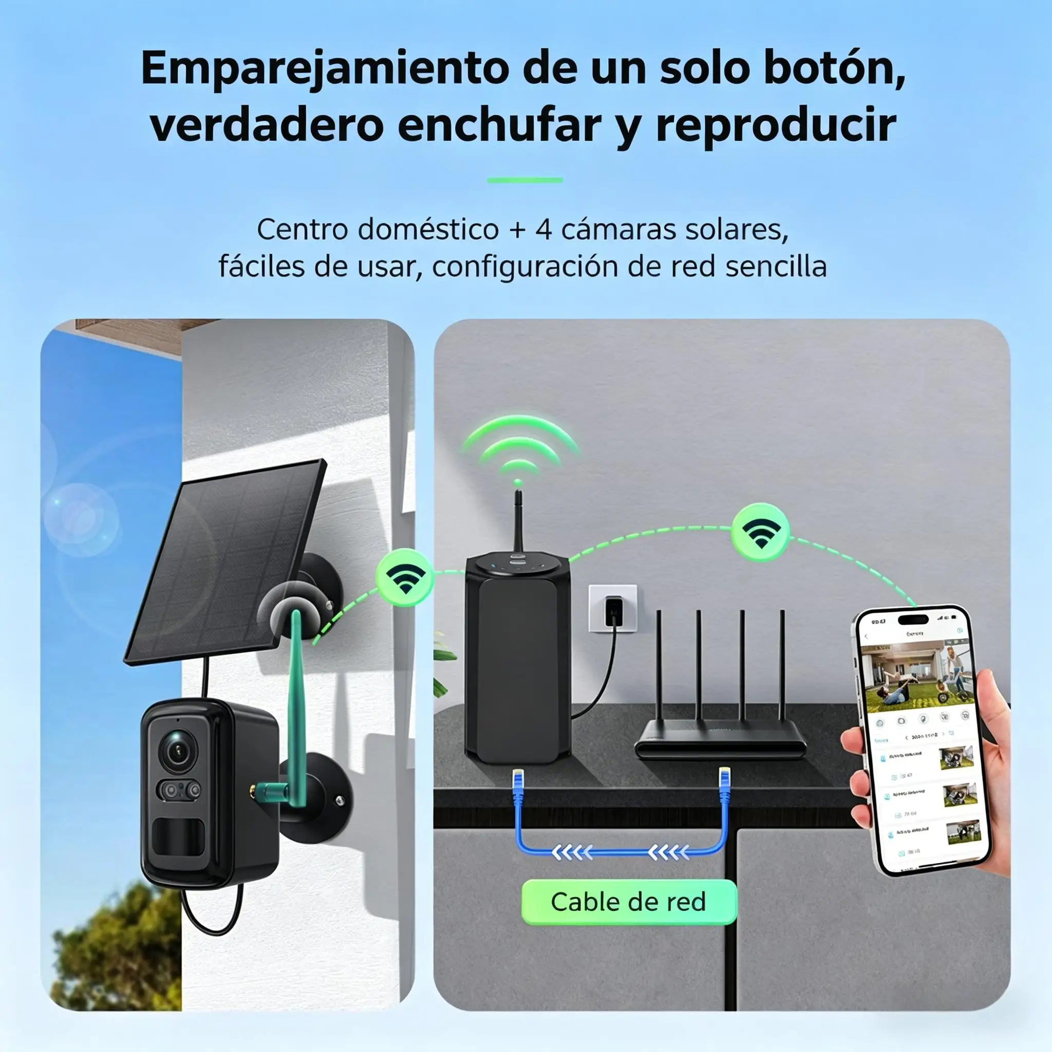 SHIWOJIA Outdoor Camera 5db Wifi camouflage Solar Battery Camera Kit Surveillance Security System Humanoid Detection Siren Alarm