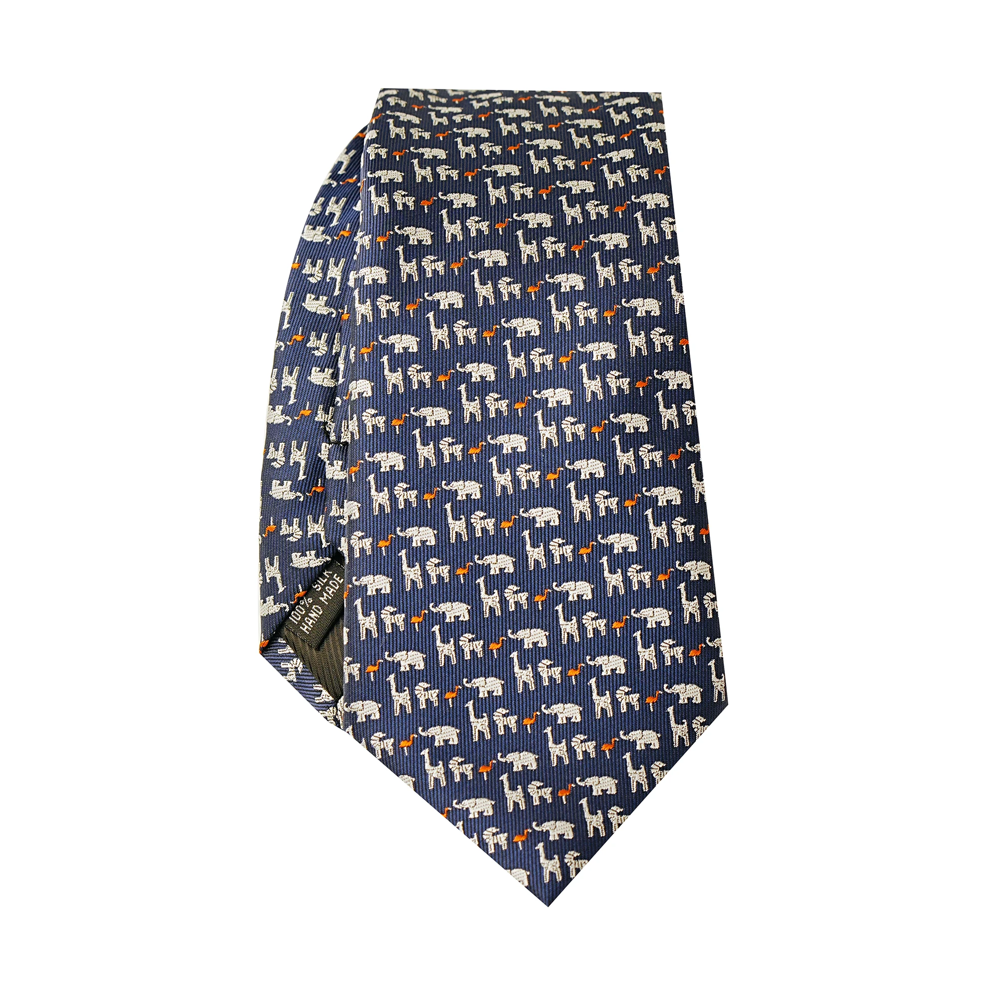 Men's 8-cm Solid-Color Jacquard Tie with Small Floral and Animal Patterns Pigeon Makes a Great Gift and Is Per Gift Tie