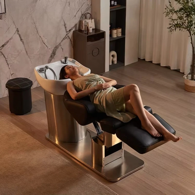 

Salon Equipment Electric Adjustable Lift Shampoo Hair Wash Bed Bowl Head Spa Chair