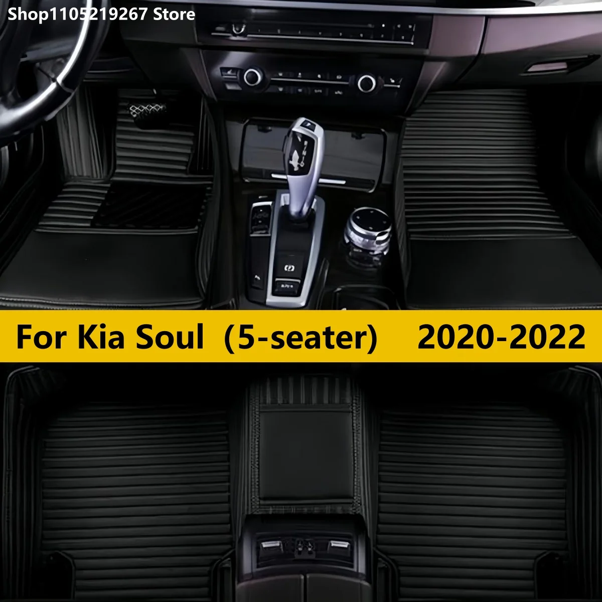 

Car Floor Mats For Kia Soul SK3 2020 2021 2022 Waterproof Leather Car Mat Fully Set Tapete Automotivo Para Carro Car Accessories