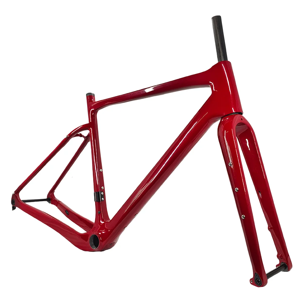 GALANOR Carbon Gravel Frame 700C Bike Frame BB386 Gravel Frame Disc Gravel Bicycle Frameset Carbon frame Metallic Paint Color