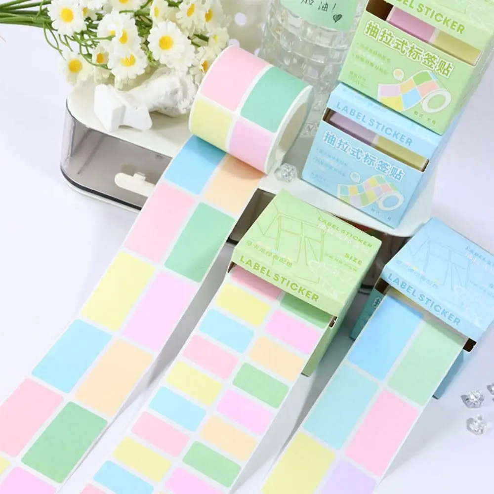 Transparent Pearl Pearlescent Sticky Tabs Aesthetic Stationery Back Full Adhesive Sticky Notes Blank Writable